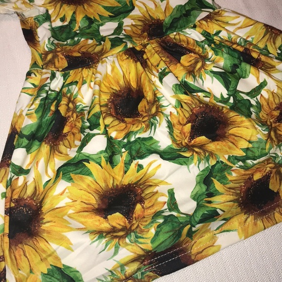 Sunflower Boutique Dress Girls Yellow Green - Picture 2 of 5